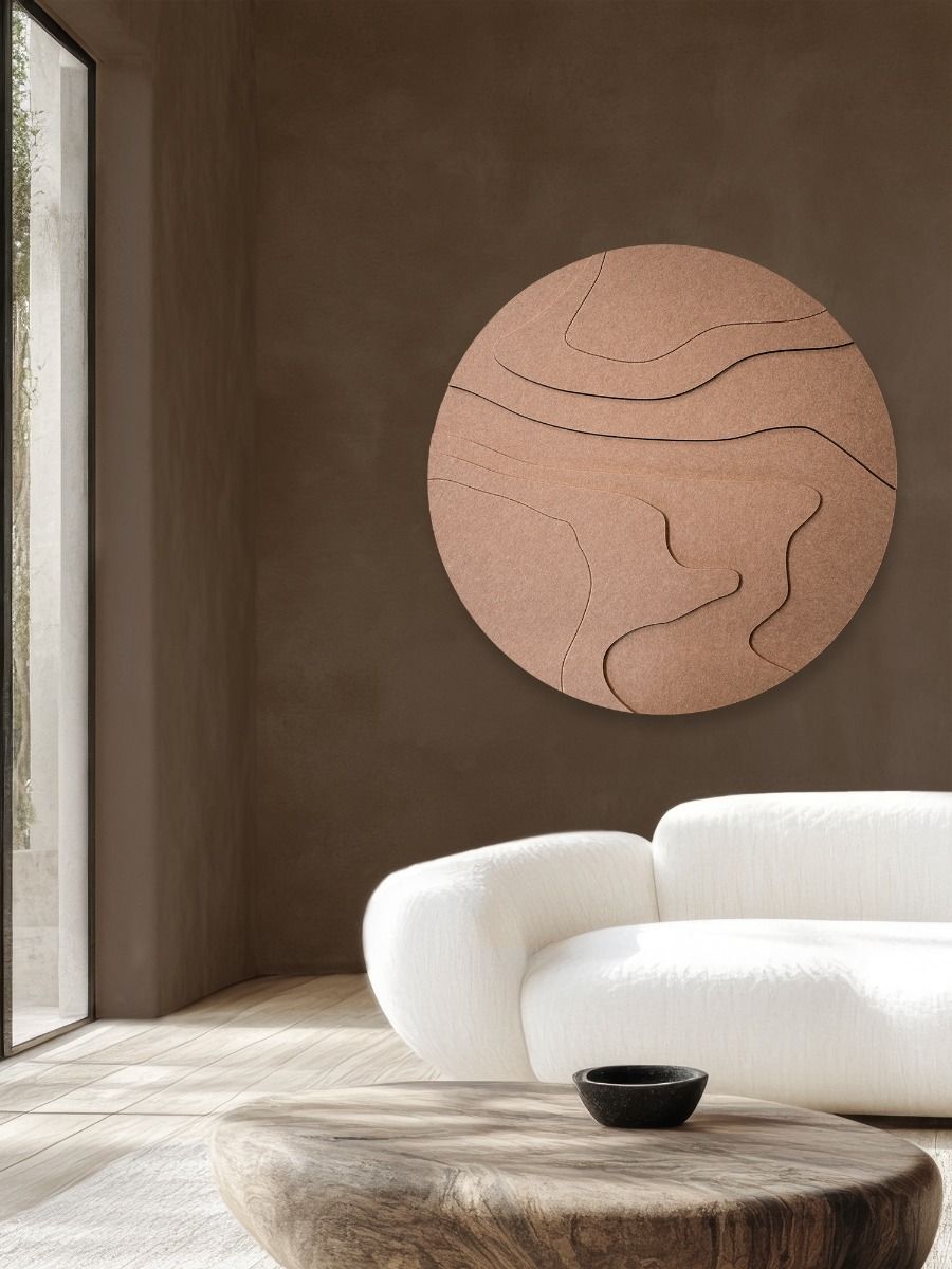 rond akoestisch schilderij