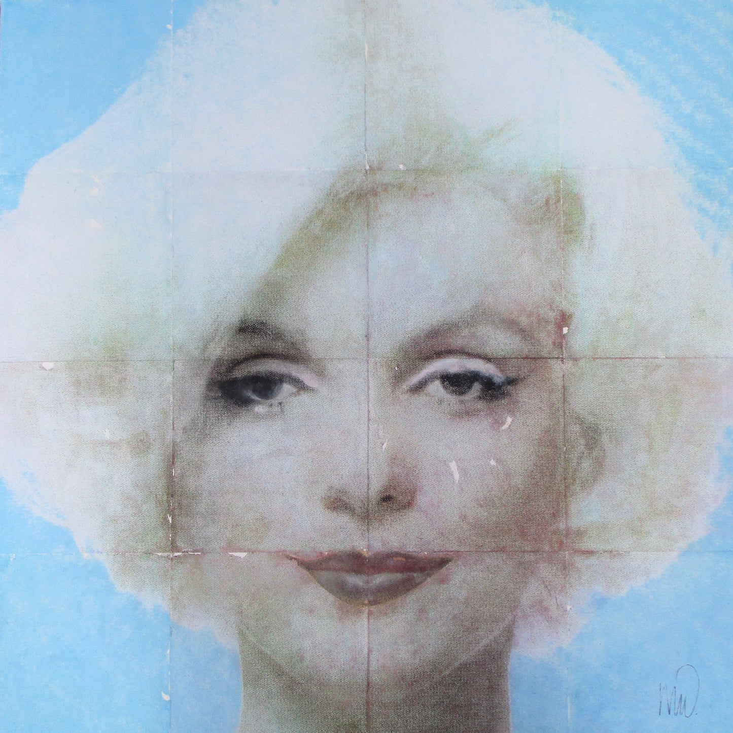 Marilyn in leuchtendem Blau