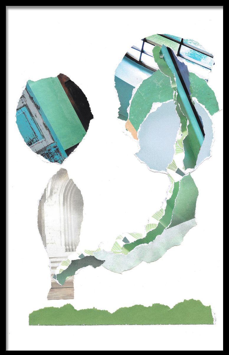 moeder en kind abstract schilderij