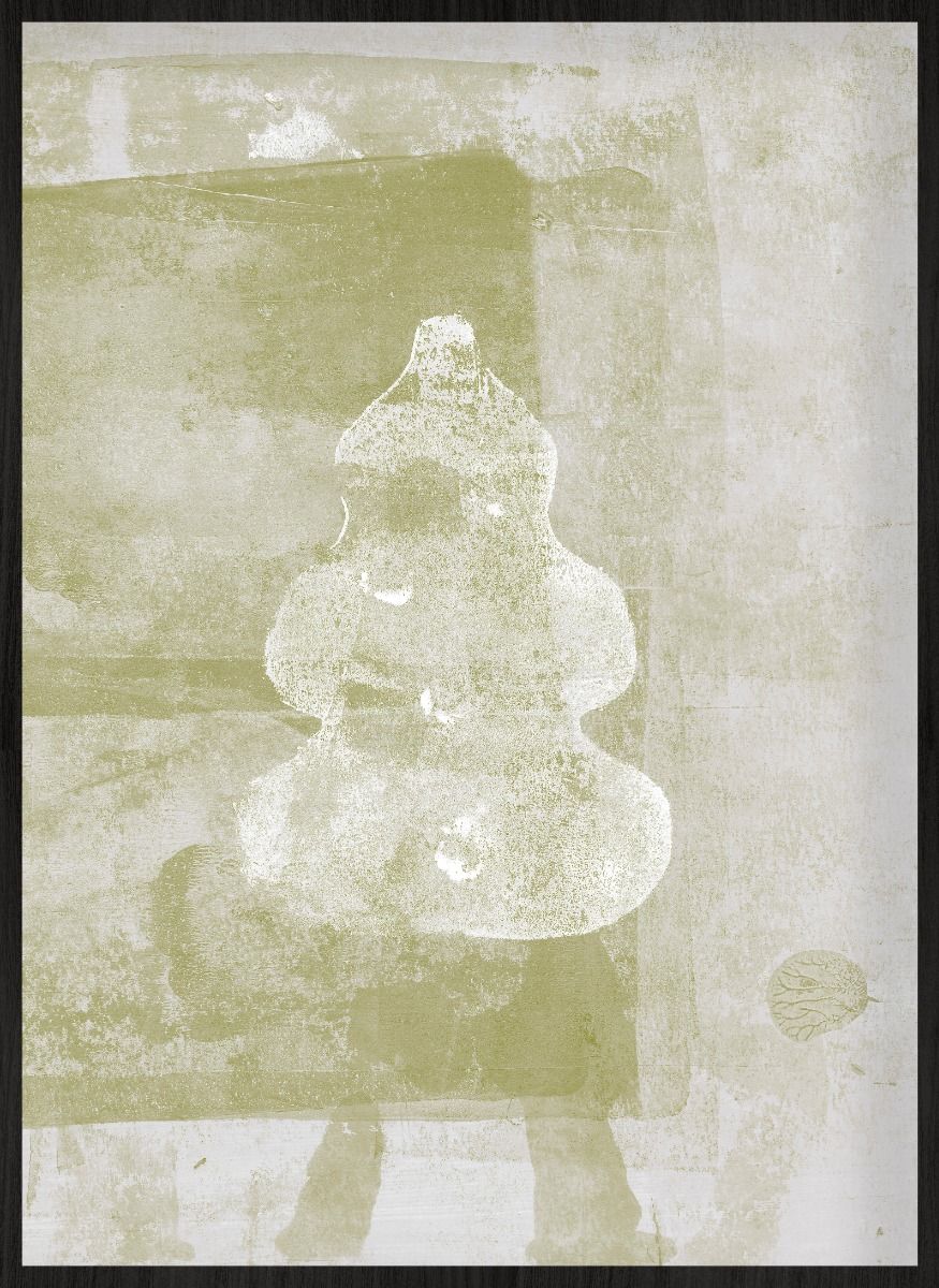 zandkleurig abstract schilderij
