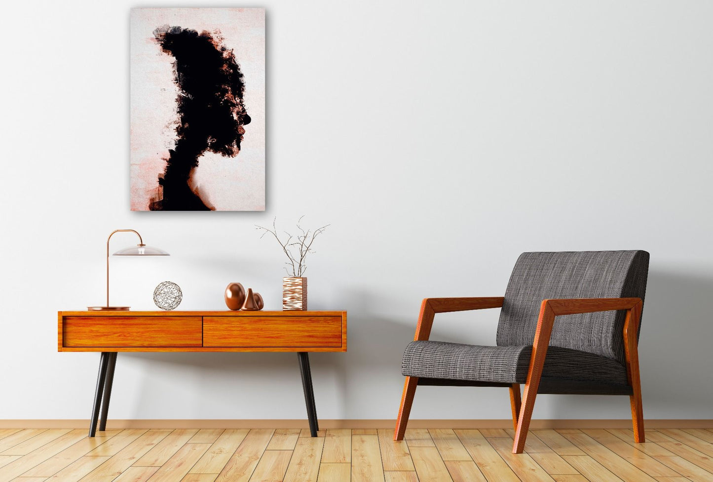 zwart wit silhouet vrouw