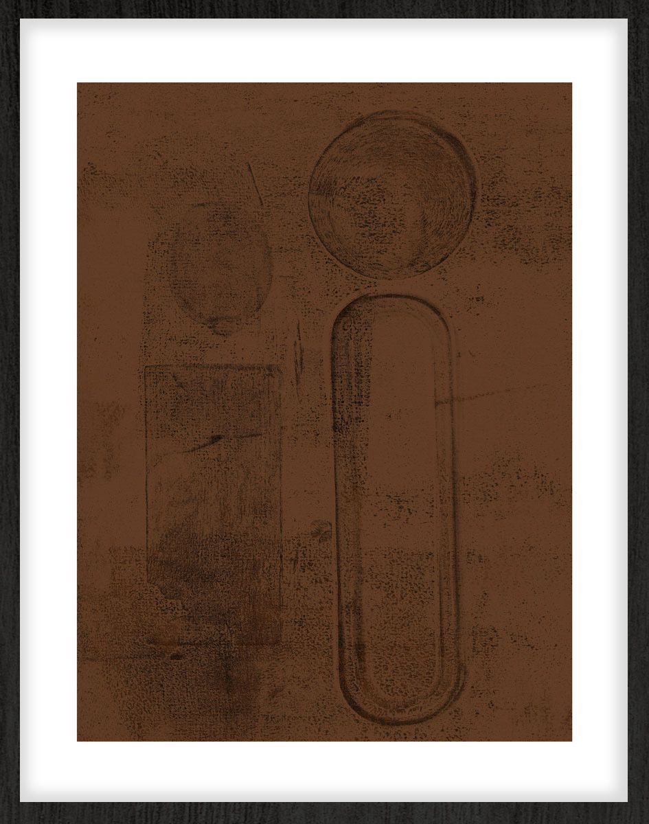 bruinkleurig schilderij abstract