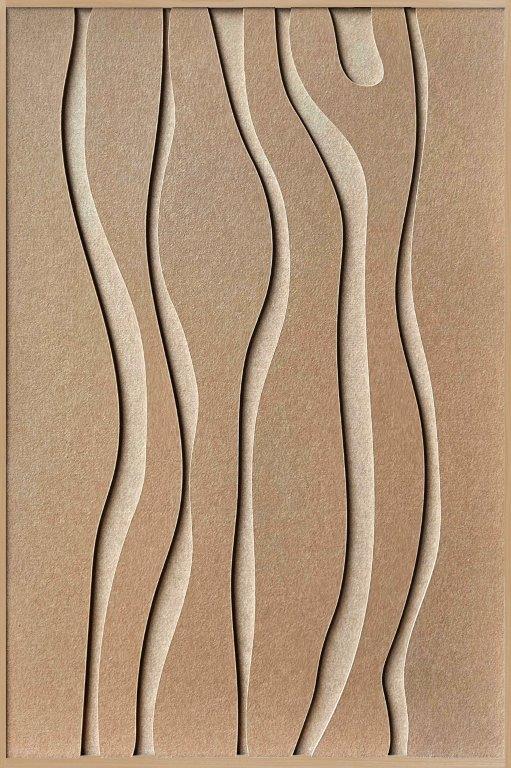 kunst 3d reliëf aan de muur