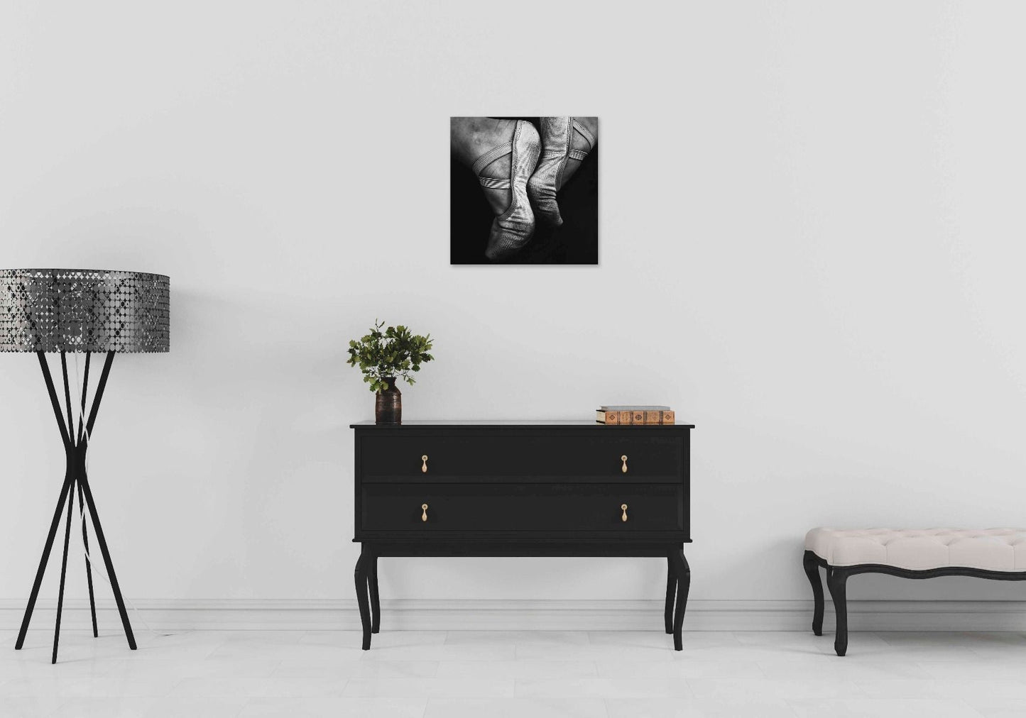 zwart wit schilderij spitzen