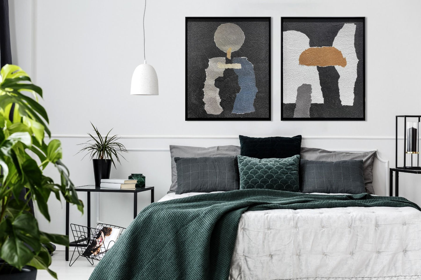 schilderij met abstracte vormen