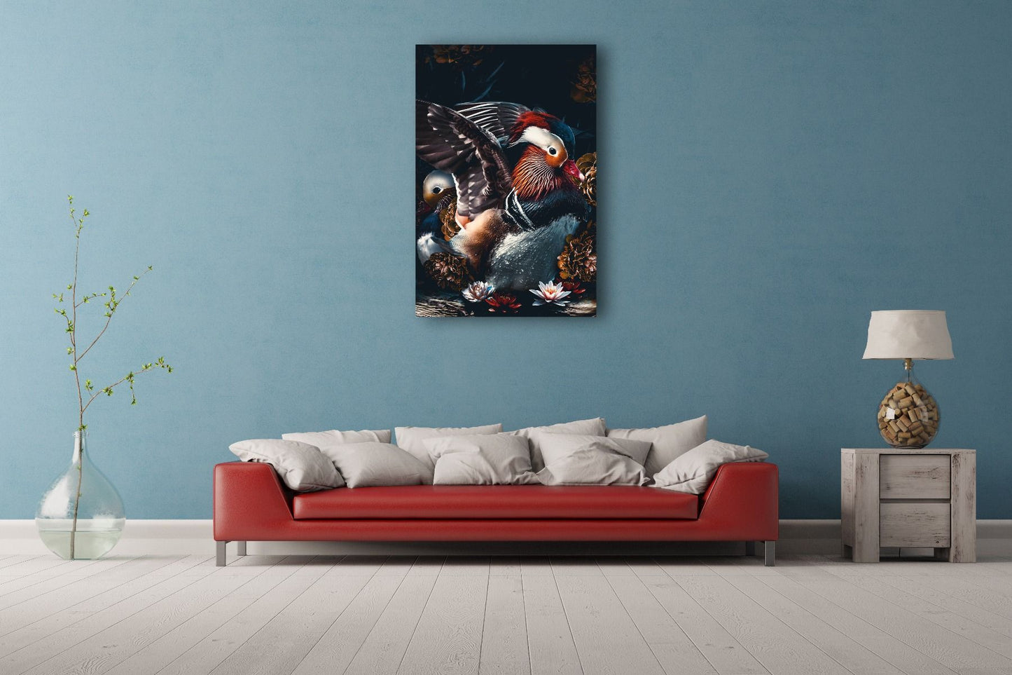 schilderij vogels veel kleuren