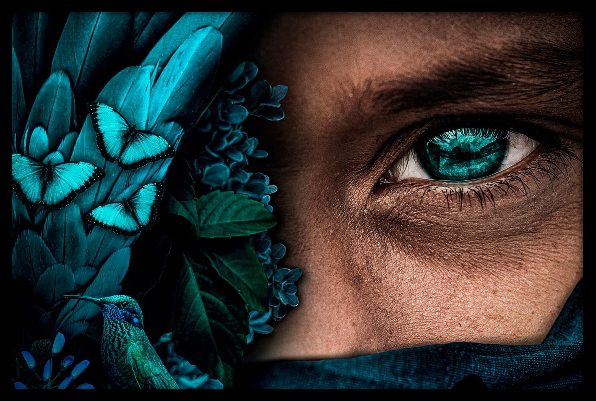 indiaas portret schilderij