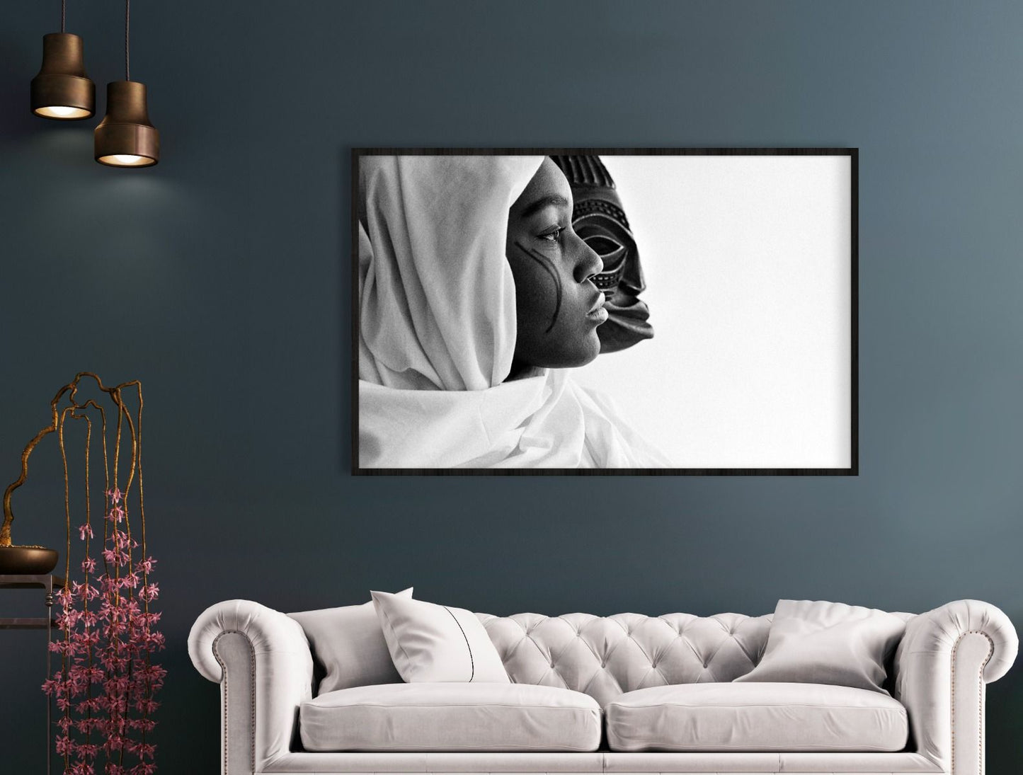 stijlvol zwart wit schilderij