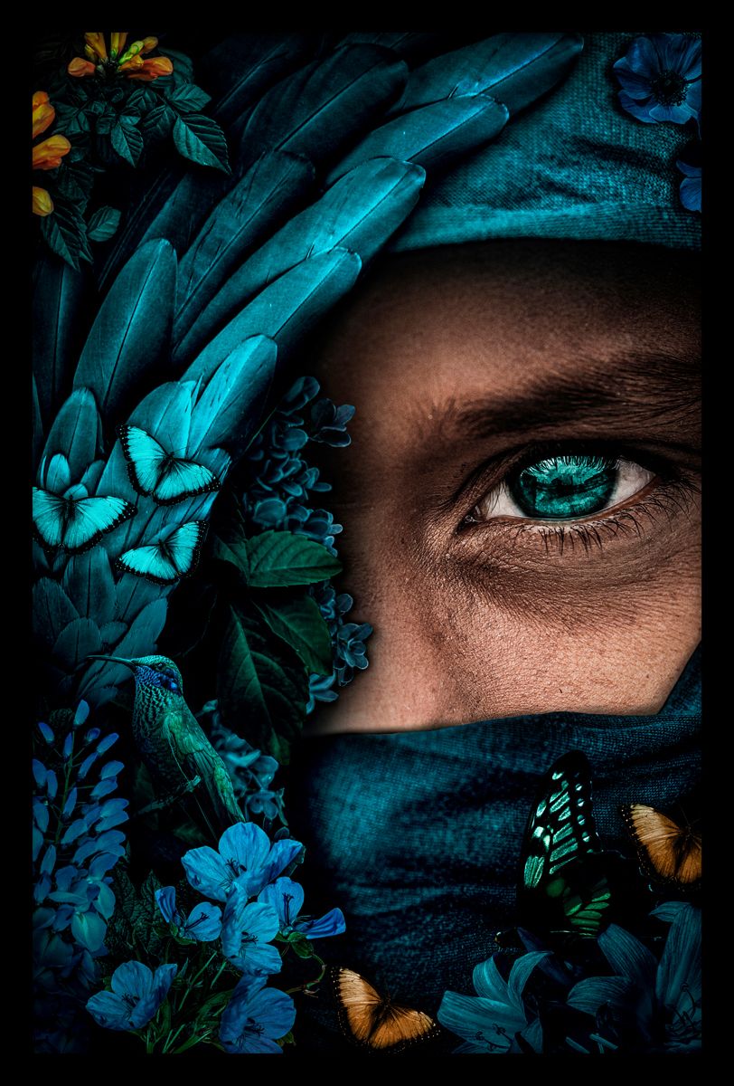 mysterieuze ogen schilderij