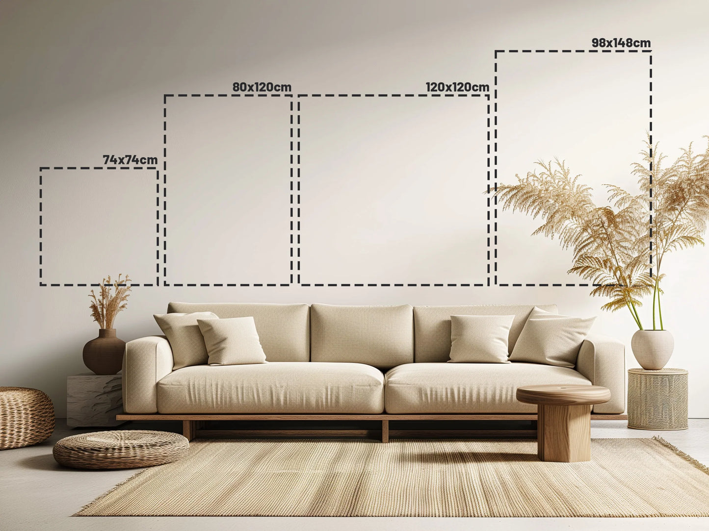 kunst aan de muur ophangen