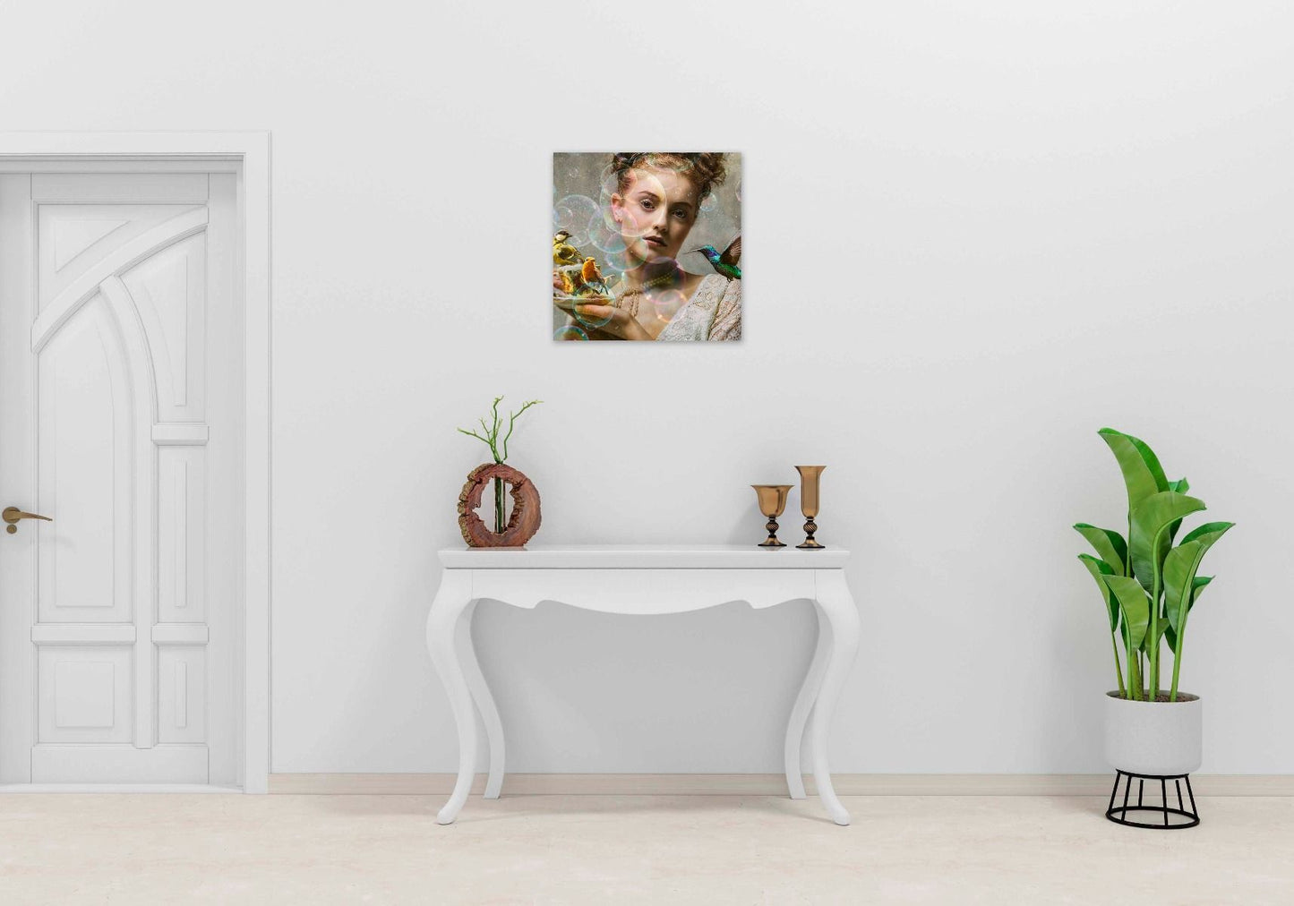 kleurvol schilderij van een meisje