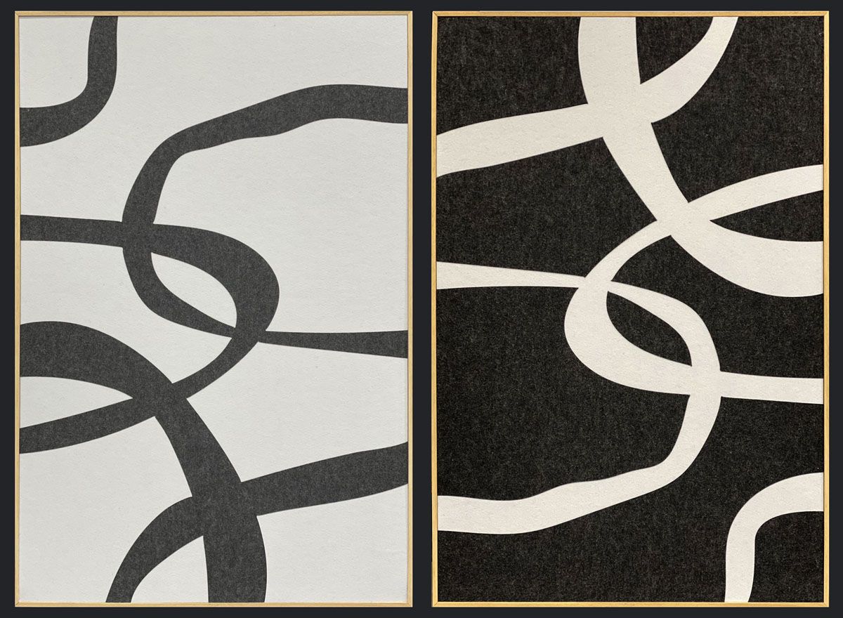 modern zwart wit schilderij