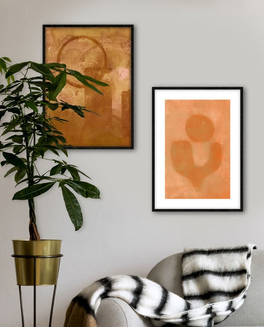 mix and match oranje schilderijen