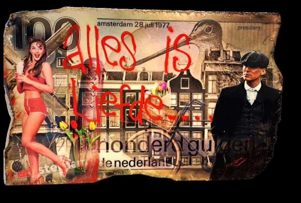 Kunst amsterdam aan de muur