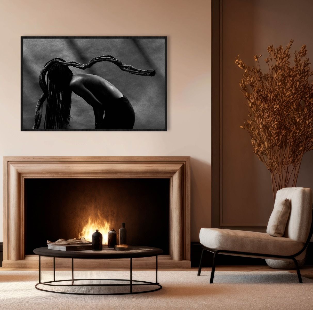 zwart wit schilderij