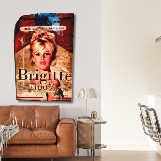 Brigitte Bardot kunst aan de muur