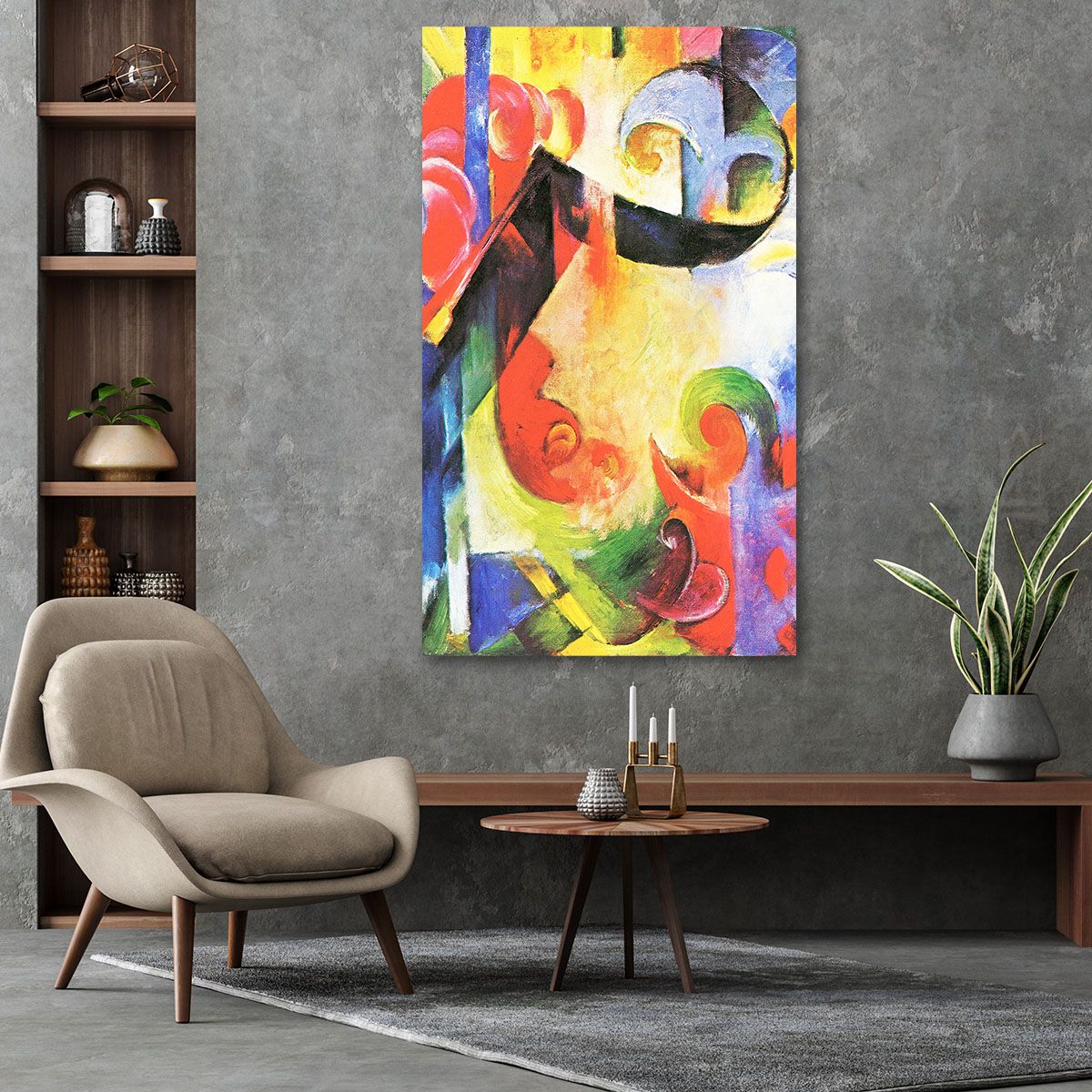 abstract schilderij franz marc