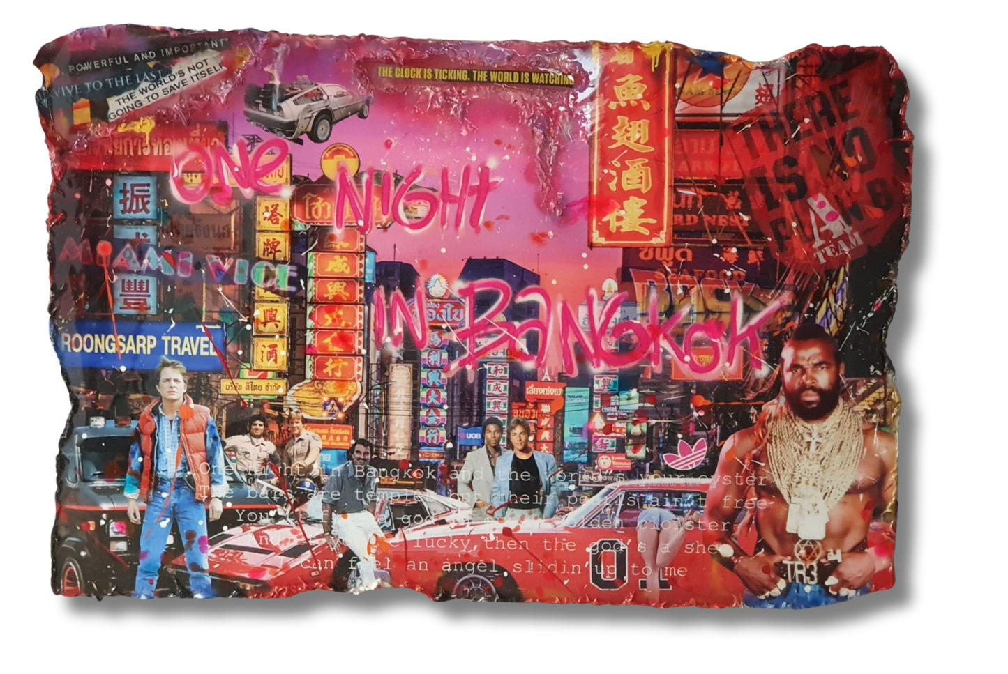 amerikaanse pop art kunst aan de muur