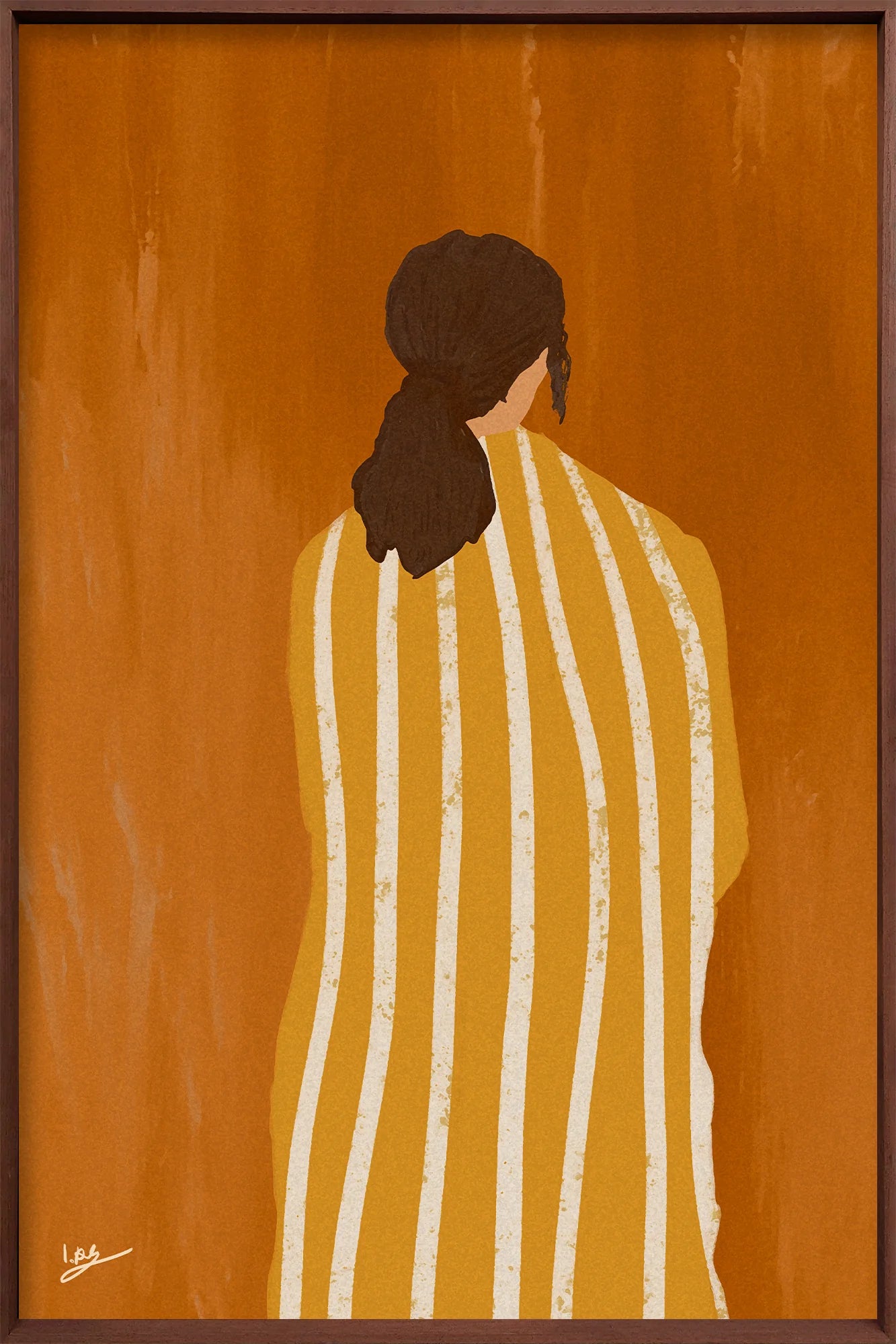 moderne kunst aan de muur