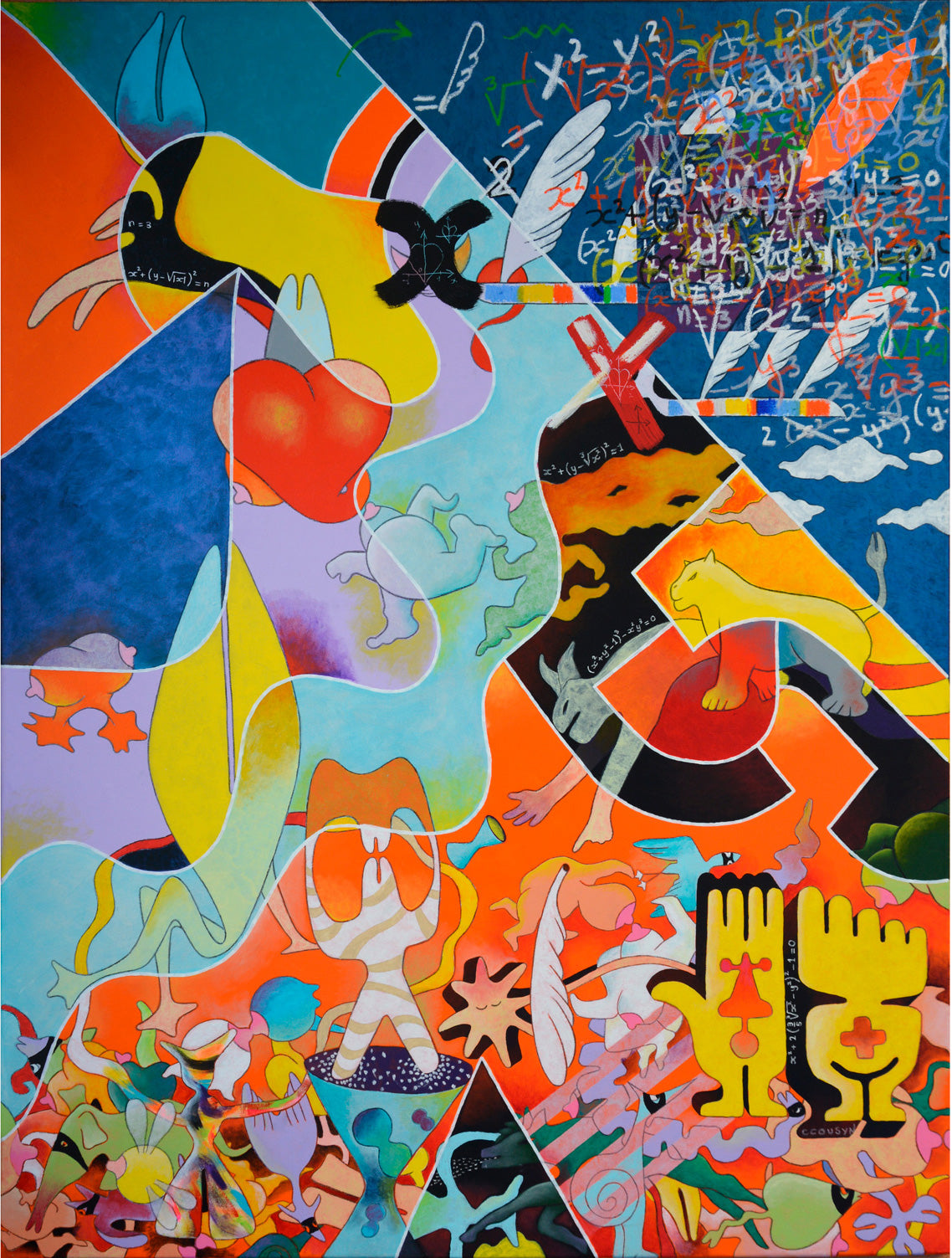 abstract schilderij groot