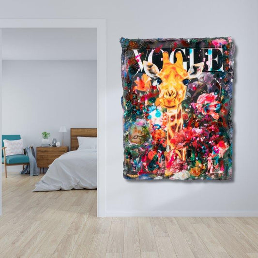 kleurrijke kunst aan de muur