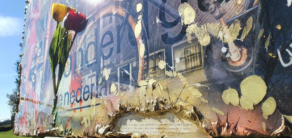 kunst aan de muur over amsterdam