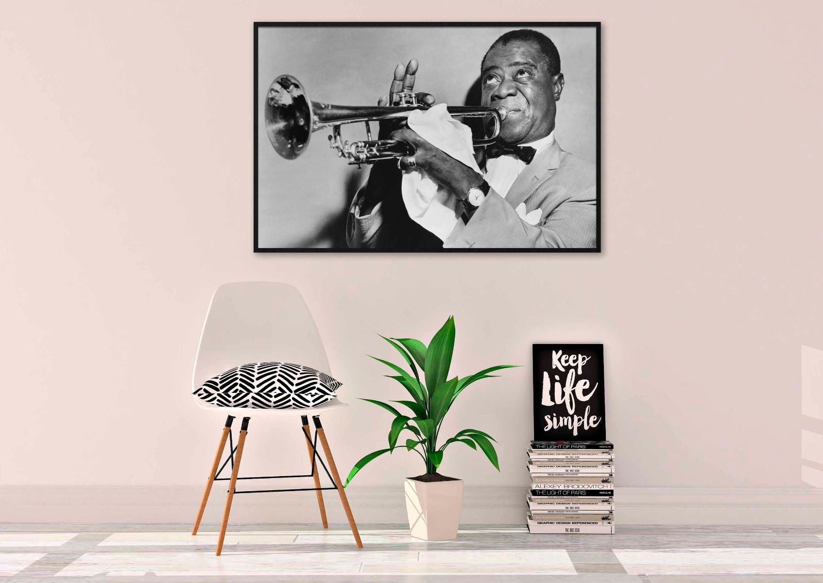 schilderij Louis Armstrong