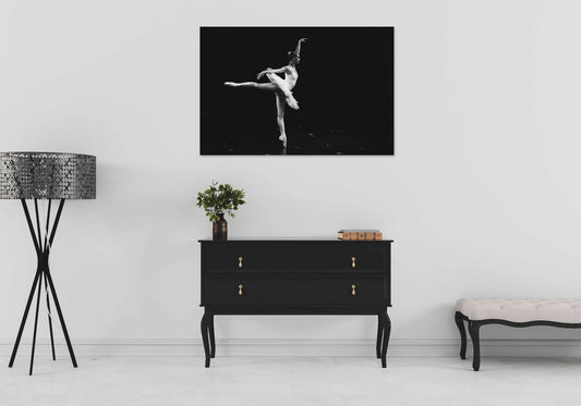 zwart wit schilderij ballet