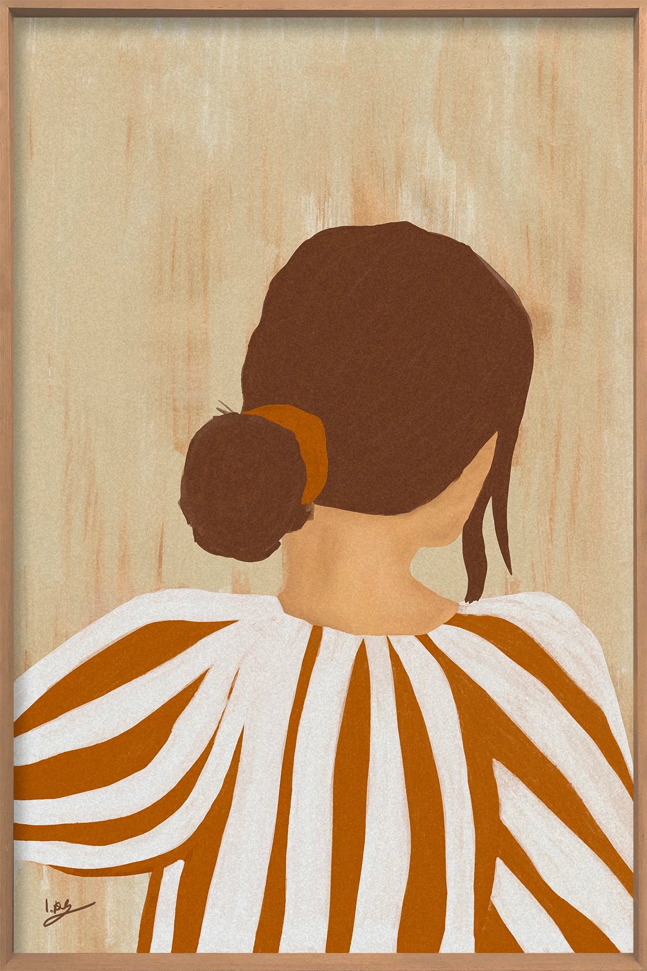 Scandinavische stijl kunst aan de muur