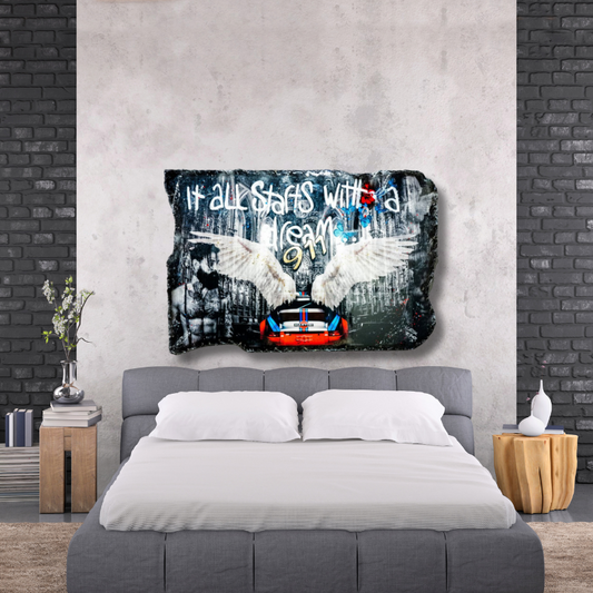 kunst aan de muur