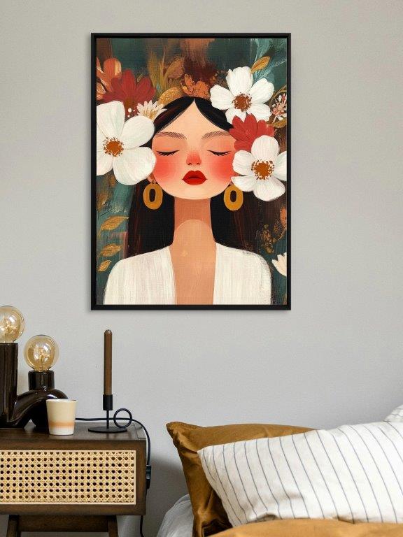 bohemien kunst aan de muur