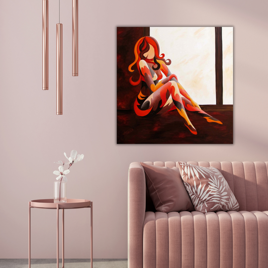 moderne kunst aan de muur