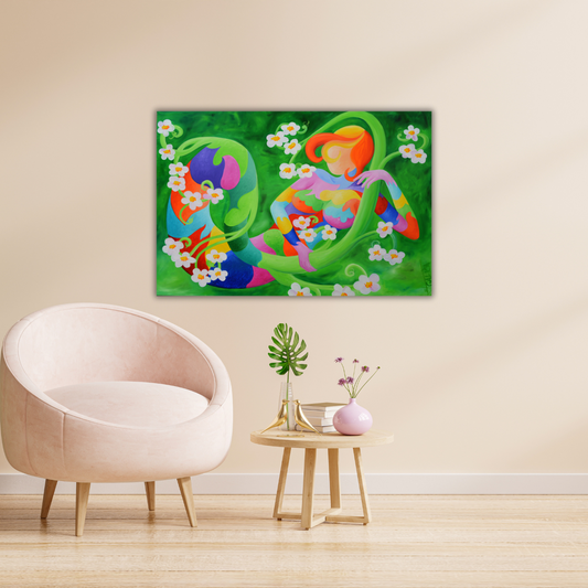 kunst aan de muur van Galka