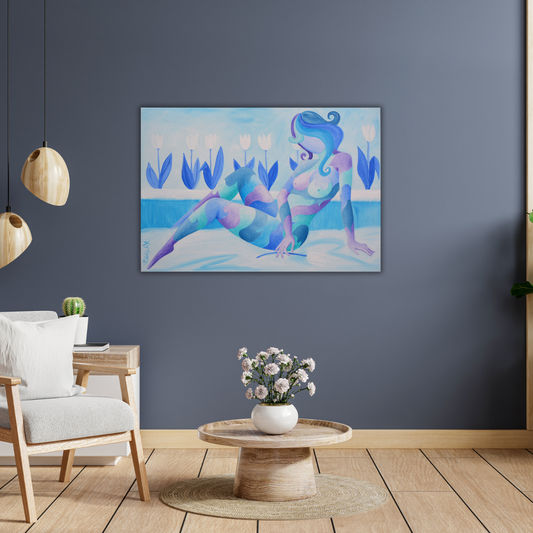 slaapkamer kunst aan de muur