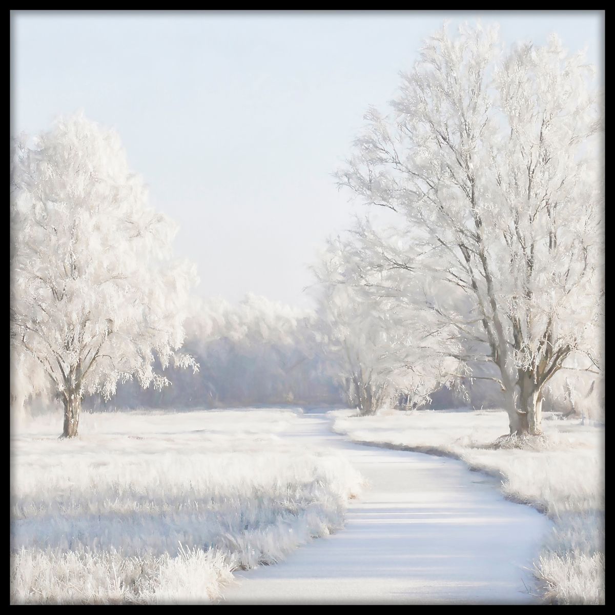 sneeuwlandschap schilderij