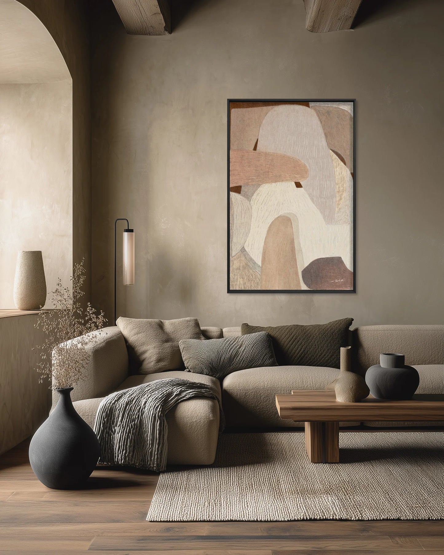 geluidsdempende kunst aan de muur