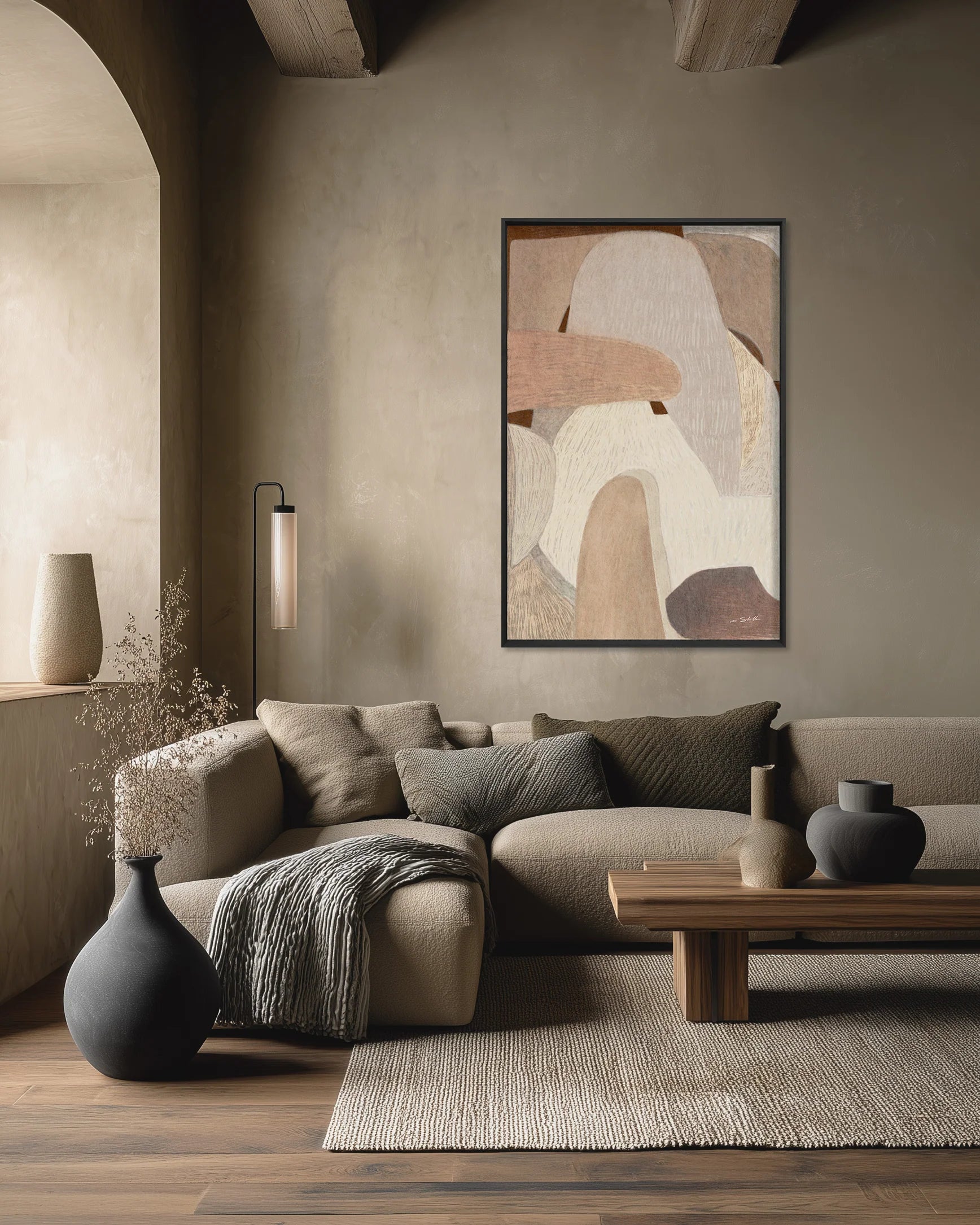 geluidsdempende kunst aan de muur