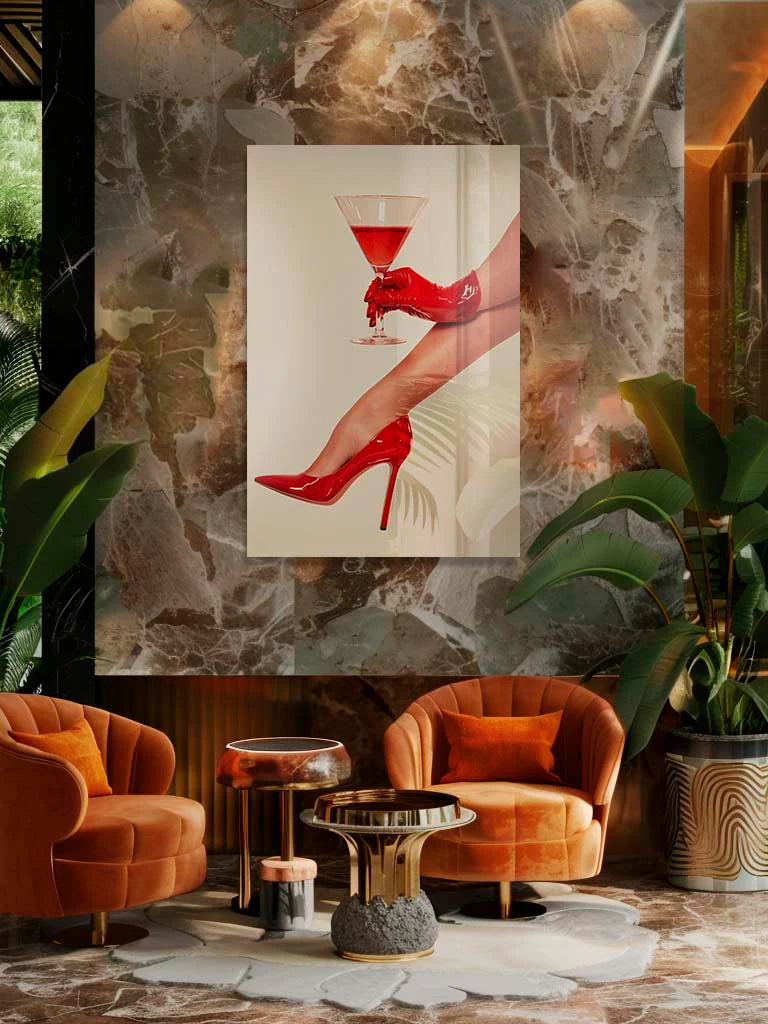 schilderij van cocktail